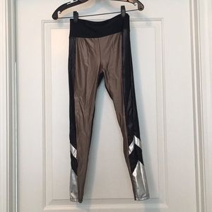 metallic leggings lanston sport